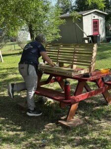 building the seat