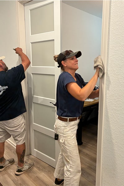 Installing a French door